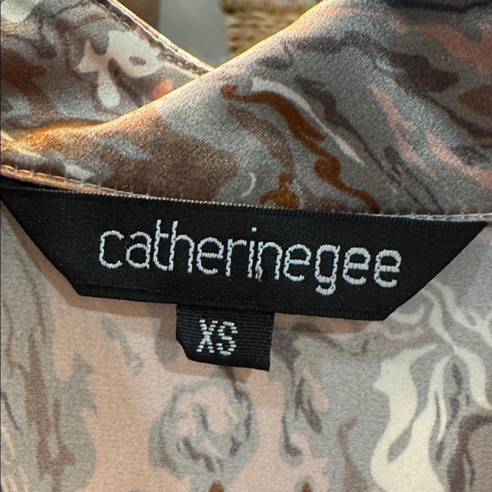 Catherine Gee French cuff silk blouse - Picture 2 of 3